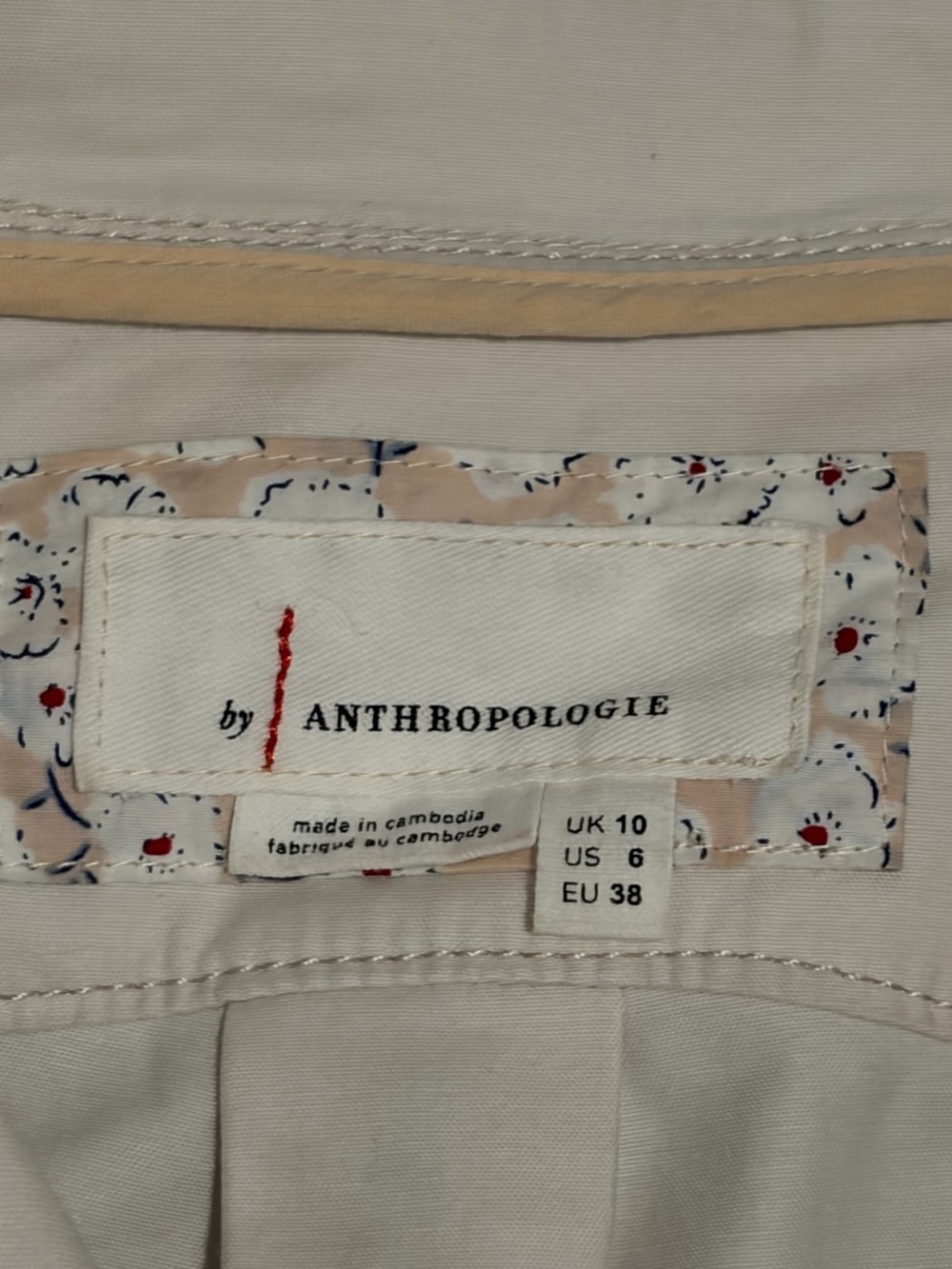 Anthropologie Sleeveless Belted Jumpsuit - Cream - Picture 3 of 4